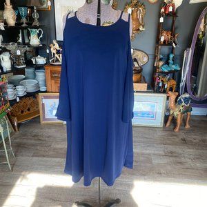 Venus Size Large Off Shoulder Sleeve Poly/Spandex Dress